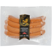 Kryddkorv Ostwiener 70% Kötthalt 230g Hirschmans Charkuteri.
