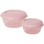 Förvaringsburk Rosa 0,25l/0,5l 2-p ICA.