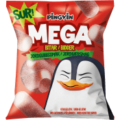 Pingvin Megabitar Sur Jordgubb Påse 115g.