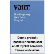 E-cigarett Engångs Blue Raspberry 20 mg/ml 2ml Vont Cube.