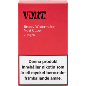 E-cigarett Engångs Breezy Watermelon 20 mg/ml 2ml Vont Cube.