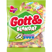Godis Gott & Blandat Super sur 170g Malaco.