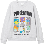 Tröja Pokemon grå melange.