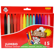 Fiberpennor Jumbo Basic 15p Sense.