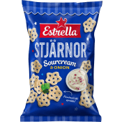 Stjärnor Sourcream & Onion 85g Estrella.