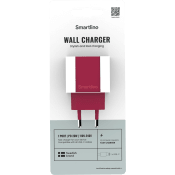 Mobilladdare USB-C 20W PD vinröd Smartline.