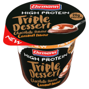 Proteinpudding Chokladsmak med karamellsås Laktosfri 200g Ehrmann.