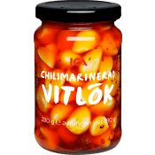Vitlöksklyftor Chili 280g ICA.