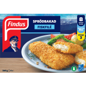 Sprödbakad fiskfilé MSC 360g Findus.