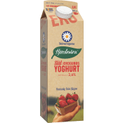 Yoghurt Jordgubb Slät 3% 1000g KRAV Skåne Hjordnära.