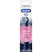 Tandborsthuvud iO Gentle Care Svart 2-p Oral-B.