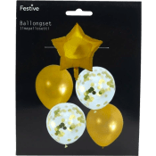 Ballongset Guld 5-p Festive.