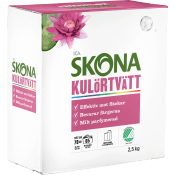 Tvättmedel Kulörtvätt Morgonsol 2,5kg Miljömärkt ICA Skona.