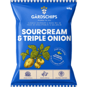 Chips Sourcream & Triple Onion 40g Gårdschips.