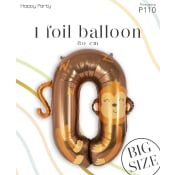 Folieballong Djur Apa 0 1-p Happy Party.