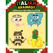 Italian Brainrot : Mönster för pärlplattor.
