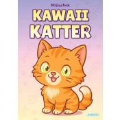 Målarbok Kawaii Katter.