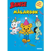 Bamse Målarbok med klistermärken.