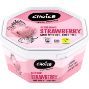 Glass Refreshing strawberry 750ml Choice.