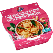 Tom yum noodle soup shrimp wonton 240g Kitchen Joy.