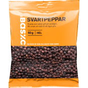 Svartpeppar hel 60g ICA Basic.