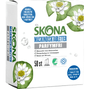 Maskindisktabletter Parfymfri 50-p Miljömärkt ICA Skona.
