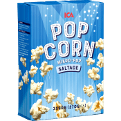 Popcorn Mikropopcorn Saltade 3-p 270g ICA.
