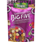 Lakritsmix Chokladdragéer 170g Tropic Snacks.