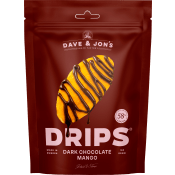 Torkad mango med mörk choklad 100g Dave & Jon's.