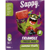 Isglass Triangle Freeze Pops Summer Fruits 8-p 560ml Sappy.