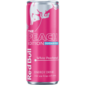Energidryck Peach eition sockerfri 25cl Red Bull.