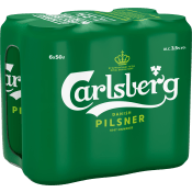 Öl Pilsner 3.5% 6-p 50cl Carlsberg.