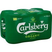 Öl Pilsner Ekologisk 3,5% 6-p 133cl Carlsberg.