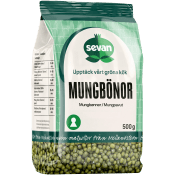 Mungbönor gröna torkade 500g Sevan.