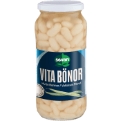 Vita bönor i saltlag 560g Sevan.