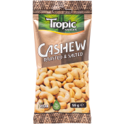 Cashew Roasted & Salted 55g Tropic Snacks.