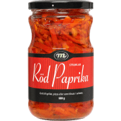 Paprika Röd Strimlad 680g Mediteran.