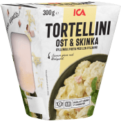 Färdigmat Tortellini Ost och Skinka ICA.