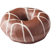 Donut Choco Stripe 63g Dafgårds.