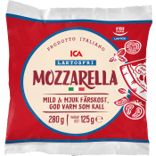 Mozzarella laktosfri 100g ICA.