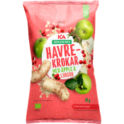 Havrekrokar Äpple & Lingon Ekologisk 1år 30g ICA.