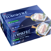Torskfiléer Fryst 1kg ICA.