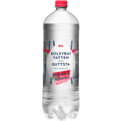 Kolsyrat vatten Jordgubb/rabarber 1.5l ICA.