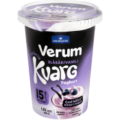 Kvargyoghurt Blåbär Vanilj 1.5% 500g Verum.