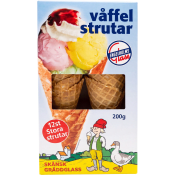Våffelstrutar 12-p 200g Engelholms Glass.