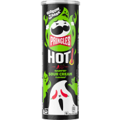 Pringles Hot Kickin' Sour Cream Flavour 160g.