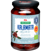 Kalamataoliver Ekologisk 370 g ICA eco.