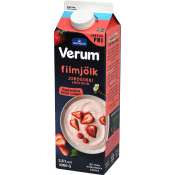 Filmjölk Jordgubb Smultron Laktosfri 3,5% 1000g Verum®.