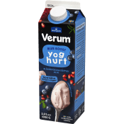 Yoghurt Blue Boost Blåbär Granatäpple 3% 1000g Verum.