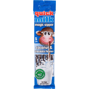 Sugrör Med Smak Av Choklad Och Kokos 5-p 30g Quick Milk.
